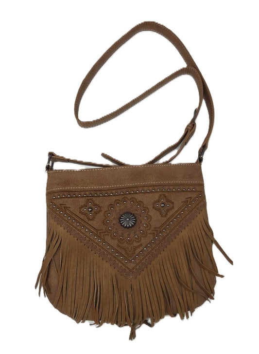 MONTANA WEST - WOMEN'S BROWN LEATHER HANDBAG