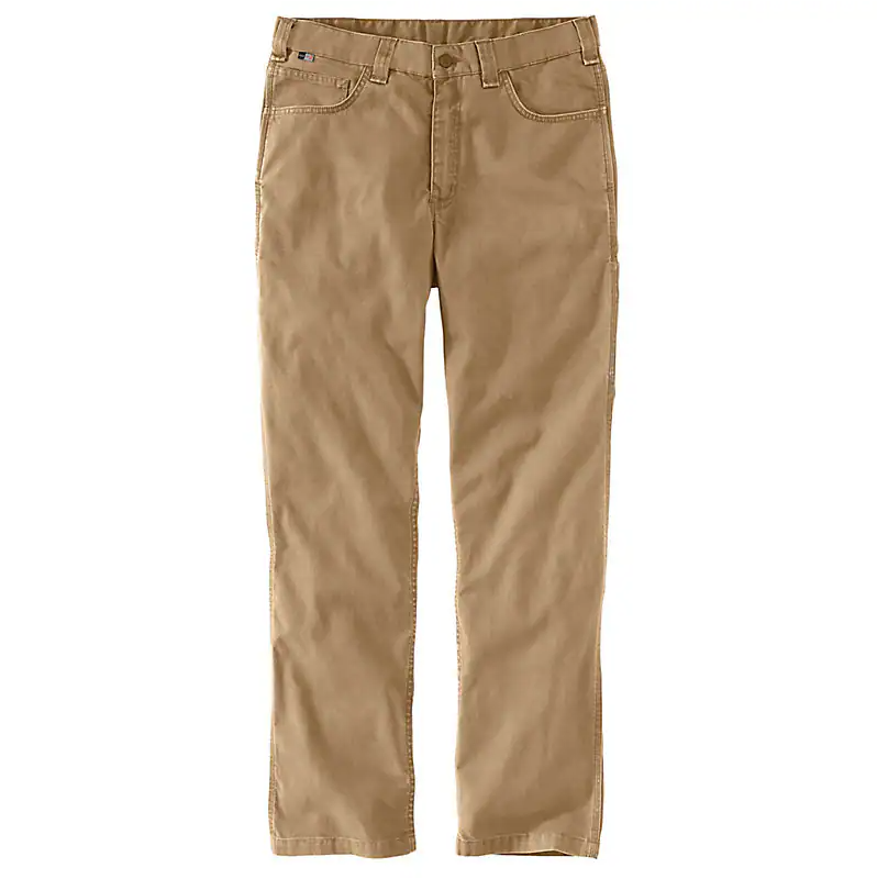 CARHARTT FR - FLAME RESISTANT RUGGED FLEX RELAXED FIT CANVAS 5-POCKET WORK PANT - 104204-DKH