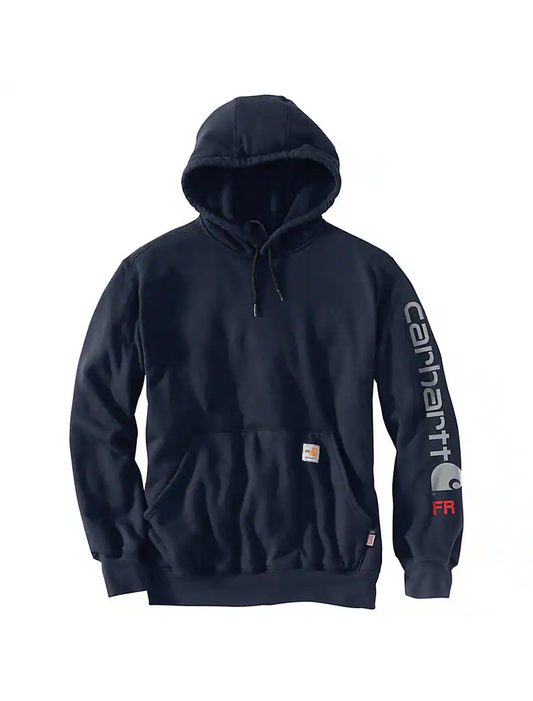 CARHARTT FR - FLAME RESISTANT FORCE ORIGINAL FIT MIDWEIGHT HOODED LOGO GRAPHIC SWEATSHIRT - 104505-I26