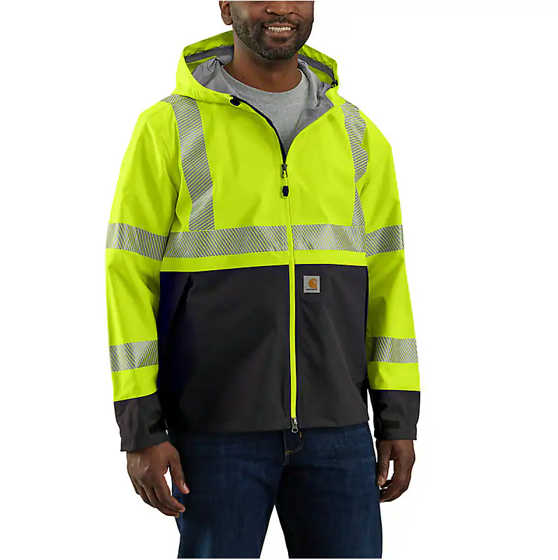 CARHARTT - HIGH VISIBILITY STORM DEFENDER LOOSE FIT LIGHT WEIGHT CLASS 3 JACKET - 105300