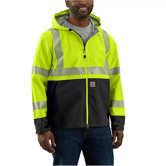 CARHARTT - HIGH VISIBILITY STORM DEFENDER LOOSE FIT LIGHT WEIGHT CLASS 3 JACKET - 105300