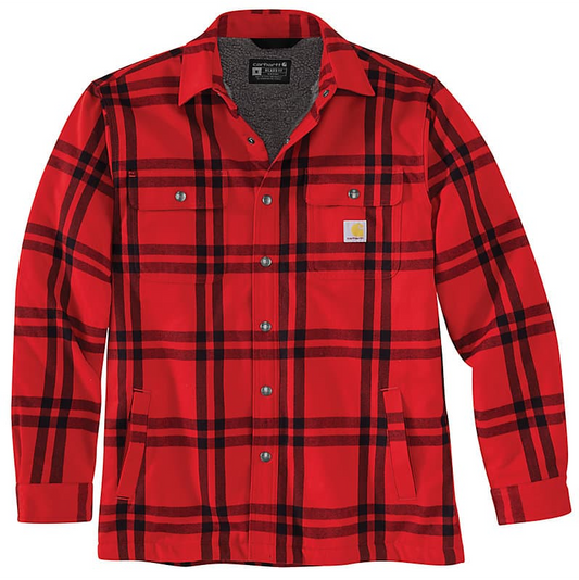 CARHARTT - RELAXED FIT FLANNEL SHERPA-LINED SHIRT JAC - 106354