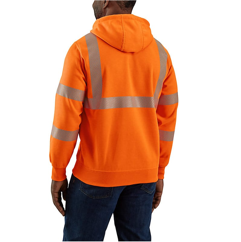 CARHARTT - HIGH VISIBILITY RAIN DEFENDER LOOSE FIT MIDWEIGHT CLASS 3 SWEATSHIRT - 104987