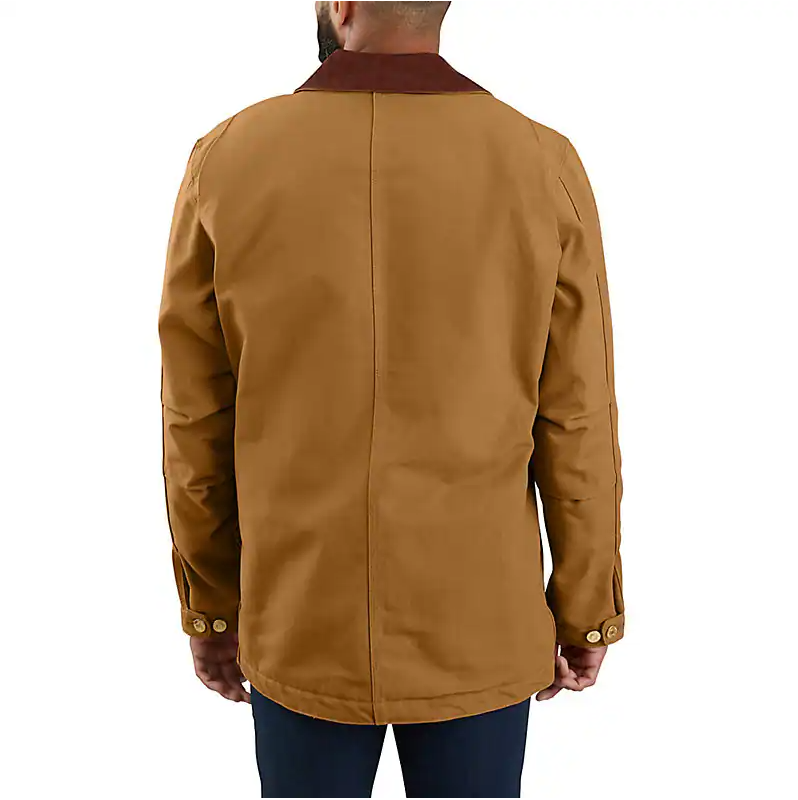 CARHARTT - LOOSE FIT FIRM DUCK BLANKET LINED CHORE COAT - 103825-BRN