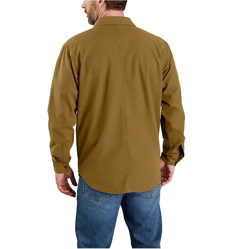 CARHARTT - RUGGED FLEX RELAXED FIT CANVAS FLEECE-LINED SHIRT JAC - 105419