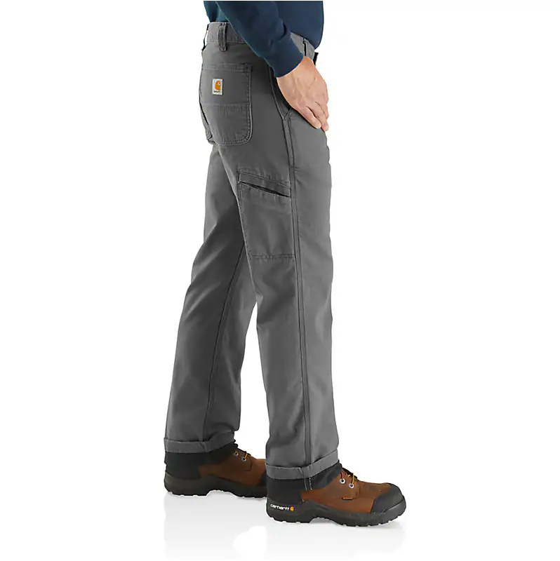 CARHARTT - RUGGED FLEX RELAXED FIT CANVAS FLANNEL LINED UTILITY WORK PANT - 103342-039