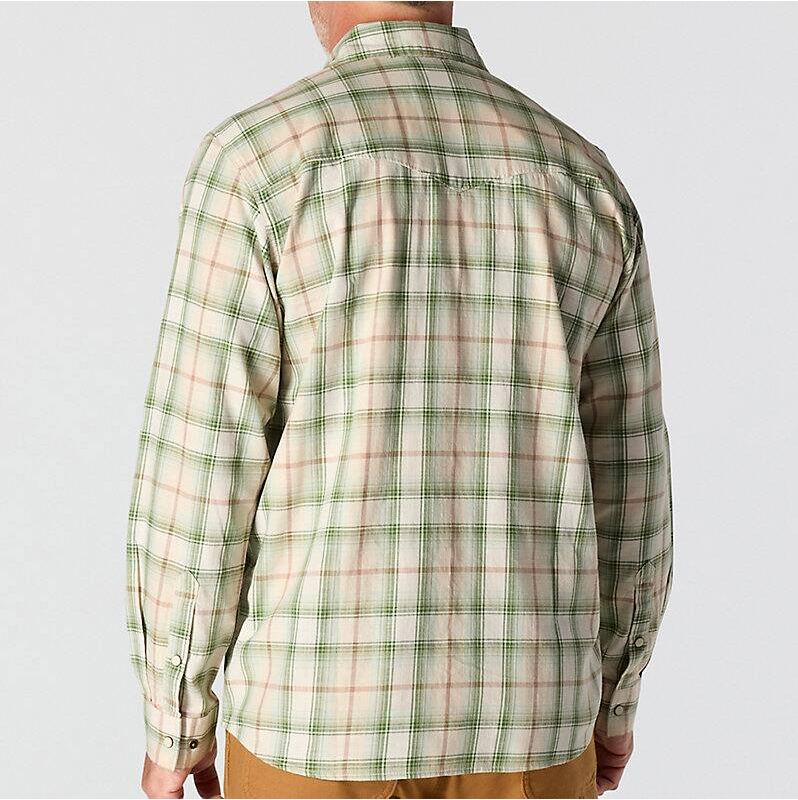 CARHARTT - MONTANA RUGGED FLEX RELAXED FIT LIGHTWEIGHT LONG-SLEEVE SNAP-FRONT PLAID SHIRT - 107016