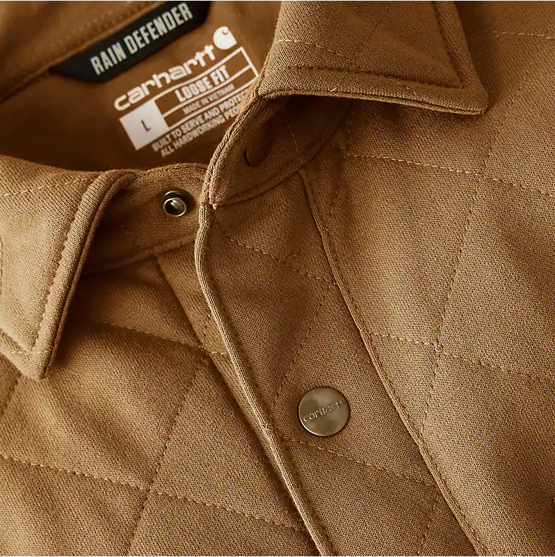 CARHARTT - RAIN DEFENDER LOOSE FIT HEAVYWEIGHT QUILTED SNAP FRONT SHIRT JAC - 107270
