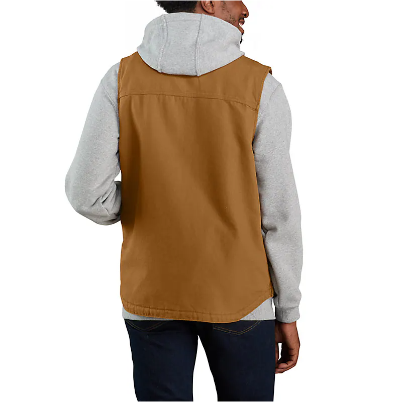 CARHARTT - LOOSE FIT WASHED DUCK SHERPA-LINED MOCK-NECK VEST - 104277