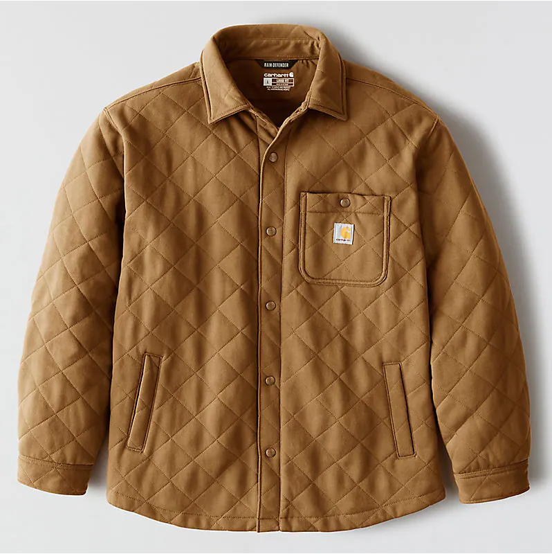 CARHARTT - RAIN DEFENDER LOOSE FIT HEAVYWEIGHT QUILTED SNAP FRONT SHIRT JAC - 107270