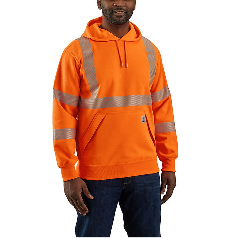 CARHARTT - HIGH VISIBILITY RAIN DEFENDER LOOSE FIT MIDWEIGHT CLASS 3 SWEATSHIRT - 104987