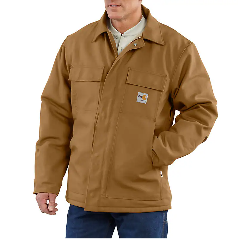 CARHARTT FR - FLAME RESISTANT DUCK CANVAS QUILT LINED COAT - 101618