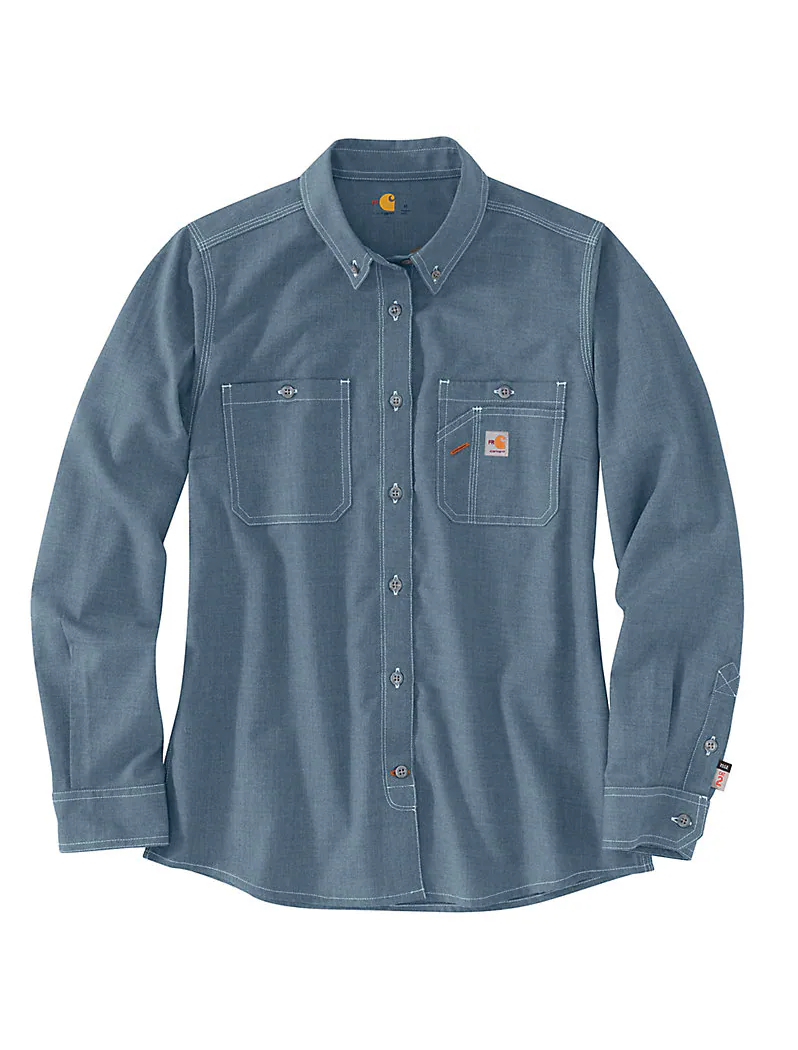 CARHARTT FR - WOMEN'S FLAME RESISTANT FORCE RELAXED FIT LIGHTWEIGHT LONG-SLEEVE SHIRT - 104147