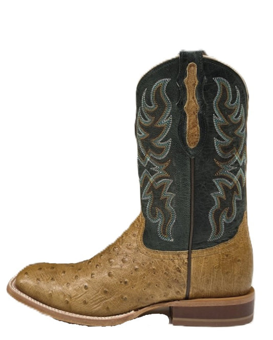 TONY LAMA - 11" BLAINE OSTRICH WESTERN