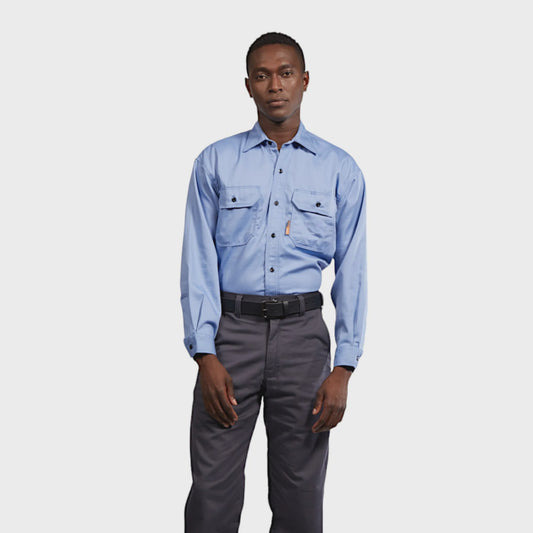 RASCO - FR 88/12 UNIFORM SHIRT - WORK BLUE - FR1305WB