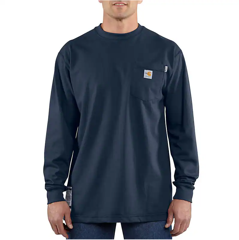 CARHARTT FR - FLAME-RESISTANT FORCE COTTON LONG-SLEEVE T-SHIRT - 100235-410