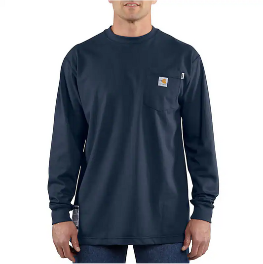 CARHARTT FR - FLAME-RESISTANT FORCE COTTON LONG-SLEEVE T-SHIRT - 100235-410